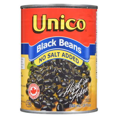 Black Beans, No Salt Added