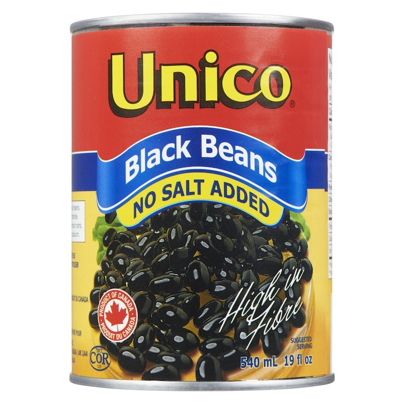 Black Beans, No Salt Added