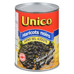 Unico Haricots noirs, sans sel ajouté 540 ml, 0,46 $/100ml