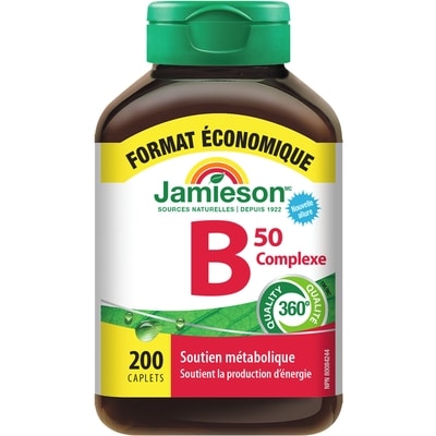 Jamieson Complexe B 50 mg Format économique 200 ea, 0,09 $/1ch