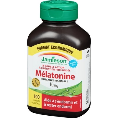 Mélatonine 10 mg double action à libération prolongée - Format économique