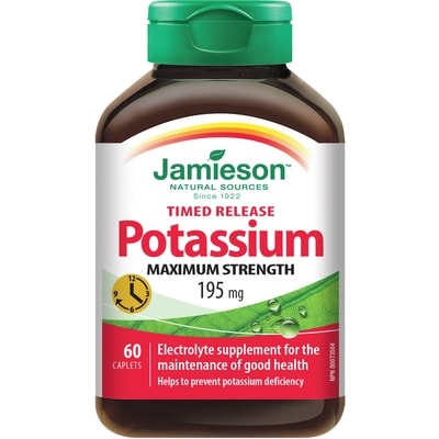 Jamieson Potassium 195 mg Timed Release 60 ea, $0.35/1ea