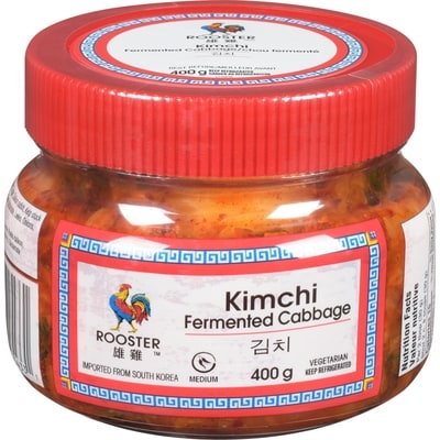 Rooster Traditional Korean Fermented Cabbage Kimchi 400 g, $1.25/100g