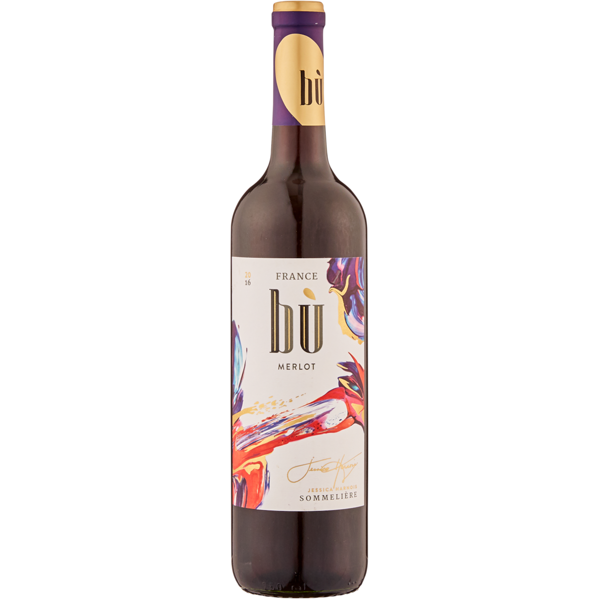 Bu Vin rouge Bù Merlot, France (Pièce d’identité requise au moment du ramassage) 750 ml, 2,07 $/100ml