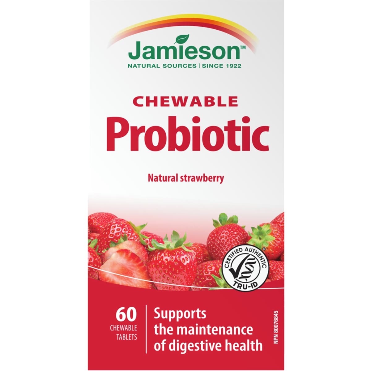 Jamieson Chewable Probiotic - Natural Strawberry 60 ea, $0.24/1ea