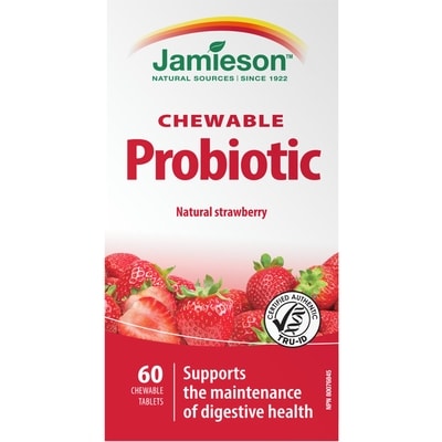 Jamieson Chewable Probiotic - Natural Strawberry 60 ea, $0.34/1ea