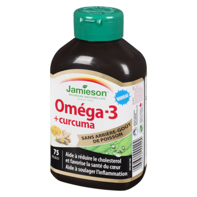 Oméga-et curcuma - Sans arrière-goût de poisson