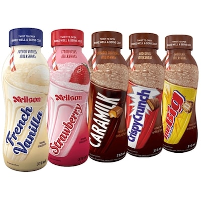 Lait frappé aux fraises