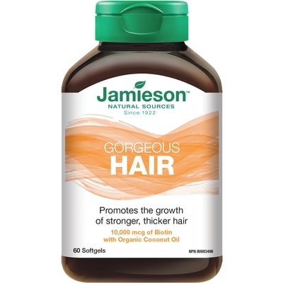 Jamieson Gorgeous Hair 60 ea, $0.35/1ea