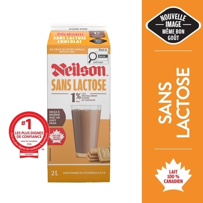 Neilson Lait au chocolat sans lactose 2 l, 0,38 $/100ml