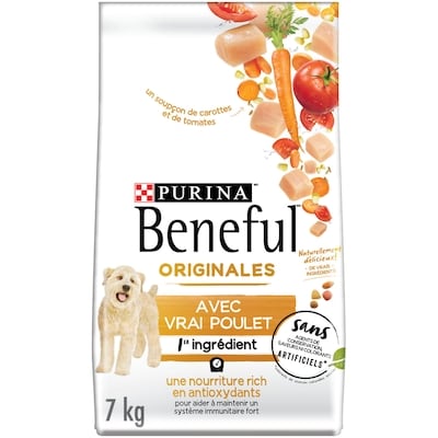 Purina Beneful nourriture sèche pour chien originales avec vrai poulet 7 kg, 0,37 $/100g