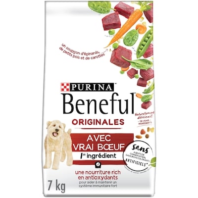 Purina Beneful Originales originales avec vrai buf dry food 7 kg, 0,37 $/100g