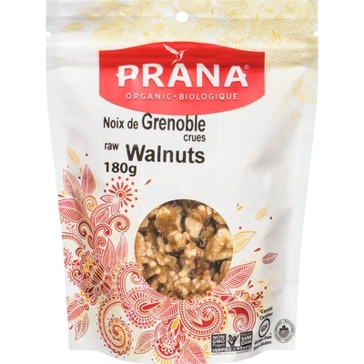 Prana Biologique Noix de Grenoble Crues 180 g, 6,81 $/100g