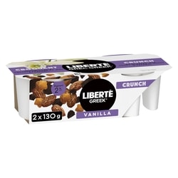 Liberte Greek 2% Vanilla Bean Yogurt Crunch Cups with Dark