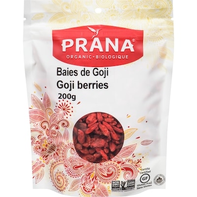 Prana Biologique Baies de Goji 200 g, 6,50 $/100g