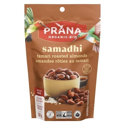 Prana Biologique Samadhi Amandes Tamari 150 g, 5,33 $/100g