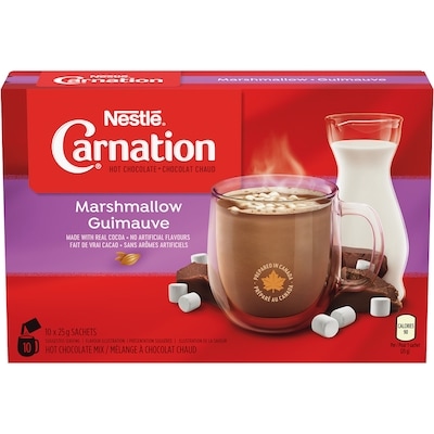 Carnation Marshmallow Hot Chocolate Sachets 250 g, $2.40/100g