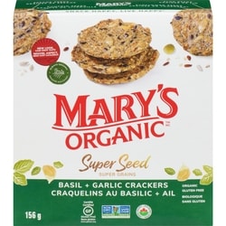 Marys Crackers Super Seed Basil & Garlic Crackers 155 g, $3.87/100g