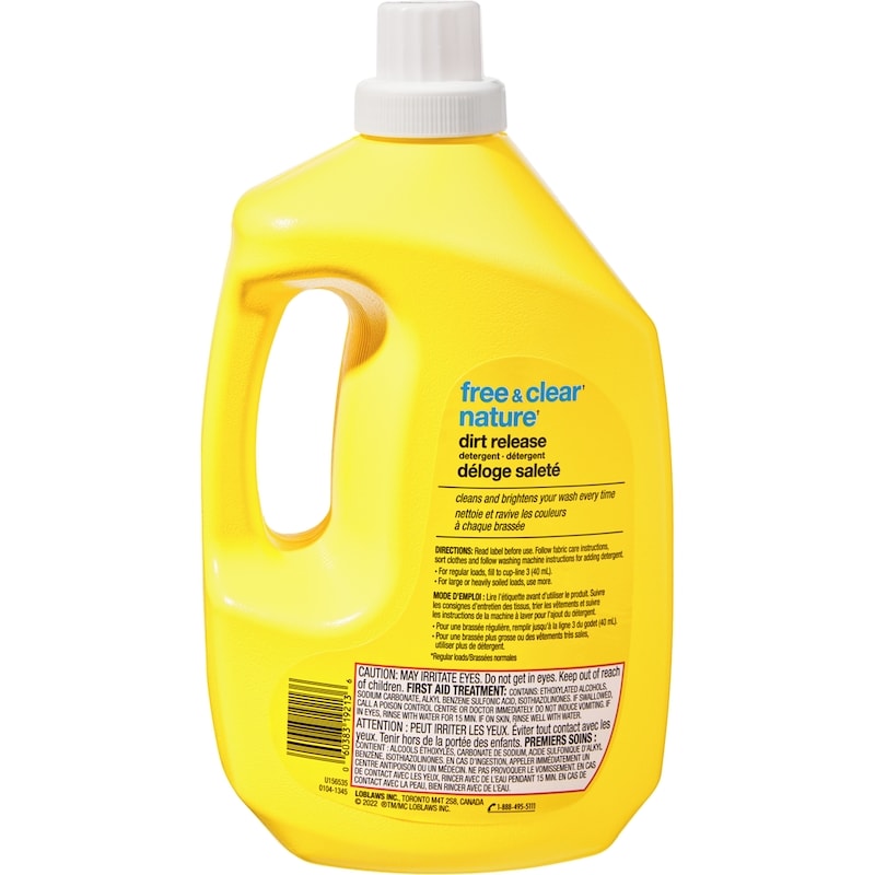 Free and Clear Nature Dirt Release Detergent