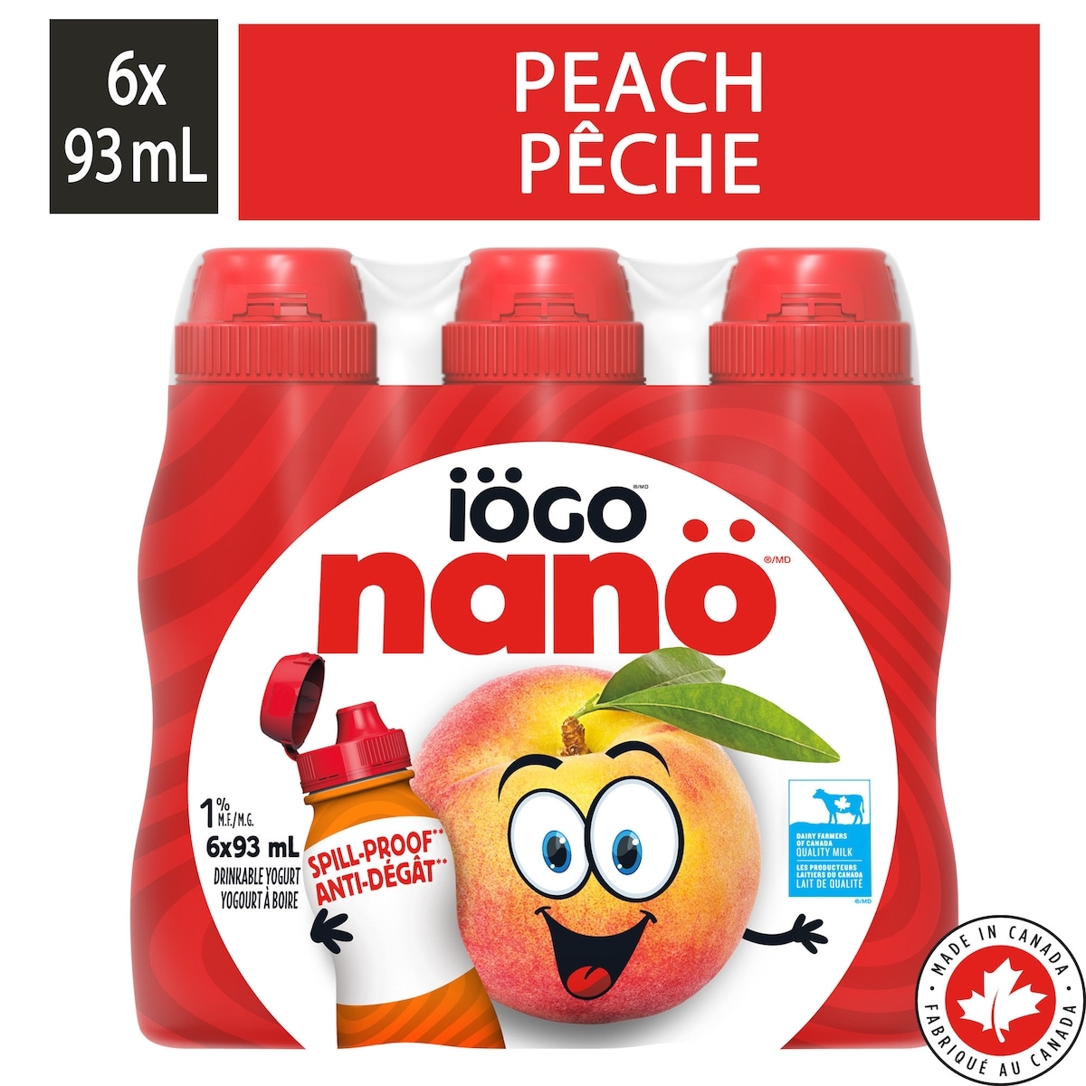 iÖGO nanö 1% Drinkable Yogurt Raspberry