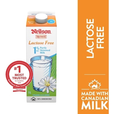 Neilson 1% Lactose Free Milk 1 l, $0.47/100ml