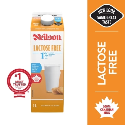 Neilson 1% Lactose Free Milk 1 l, $0.49/100ml