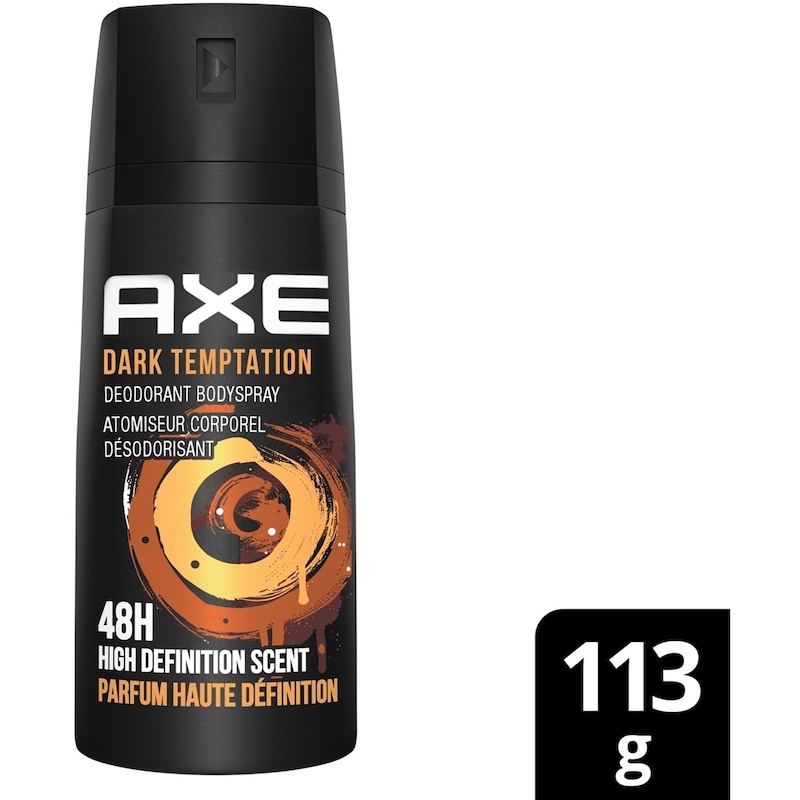 Axe Dark Temptation Deodorant Body Spray, Dark Chocolate - 113 g