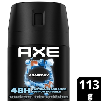 Axe atomiseur corporel désodorisant Anarchy 113 g, 6,01 $/100g