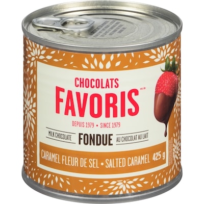 Chocolats Favoris Salted Caramel Milk Chocolate Fondue 425 g, $3.53/100g