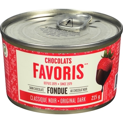 Chocolats Favoris Original Dark 100% Dark Chocolate Fondue 215 g, $4.65/100g