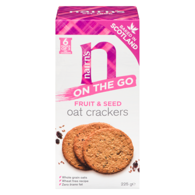 Nairn's Fruit Seed Oat Cracker 225 g, $2.22/100g