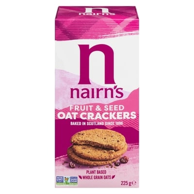 Nairn's Fruit Seed Oat Cracker 225 g, $2.22/100g