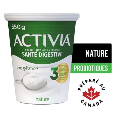 Activia Yogourt probiotique, nature 3,2% M.G. 650 g, 0,77 $/100g