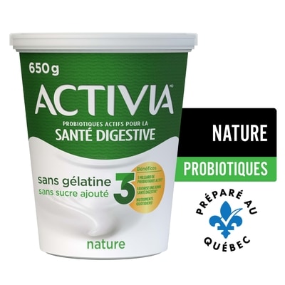 Activia Yogourt probiotique, nature 3,2% M/F., g 650 g, 0,62 $/100g