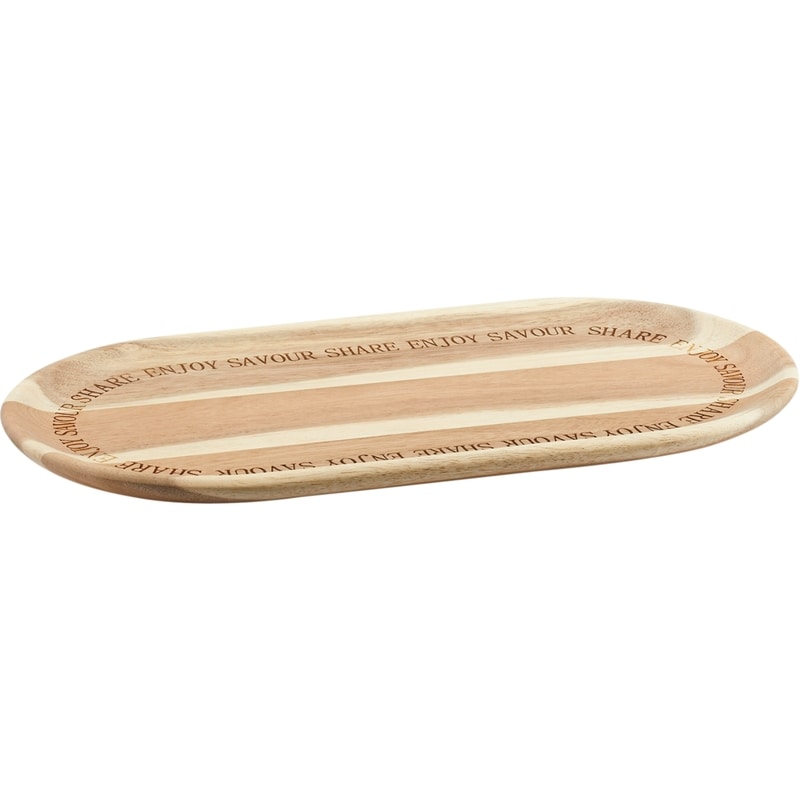 President's Choice Light Acacia Serving Board with Border Detail, 15.98 in