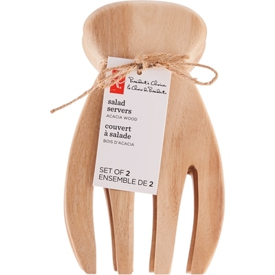 le Choix du Président Couverts à salade en bois d’acacia 1 ea, 14,00 $/1ch