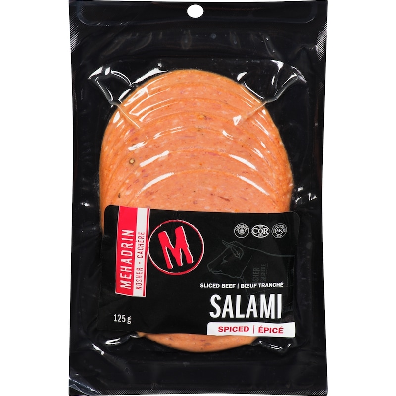 Mehadrin Kosher Spiced Sliced Beef Salami