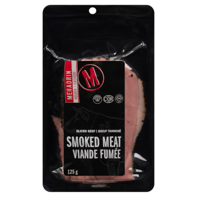 Kosher Mehadrin Cachère Viande Fumée Bœuf Tranché 125 g, 10,00 $/100g