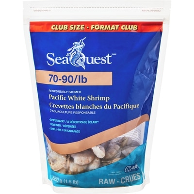 Seaquest Pacific White Shrimp 680 g, $2.06/100g