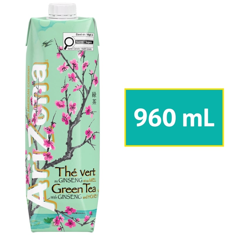 Arizona Premium Brewed Ginseng and Honey Green Tea - 960 ml
