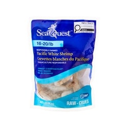 SeaQuest Crevettes blanches crues du Pacifique 16-20/livre 300 g, 2,67 $/100g