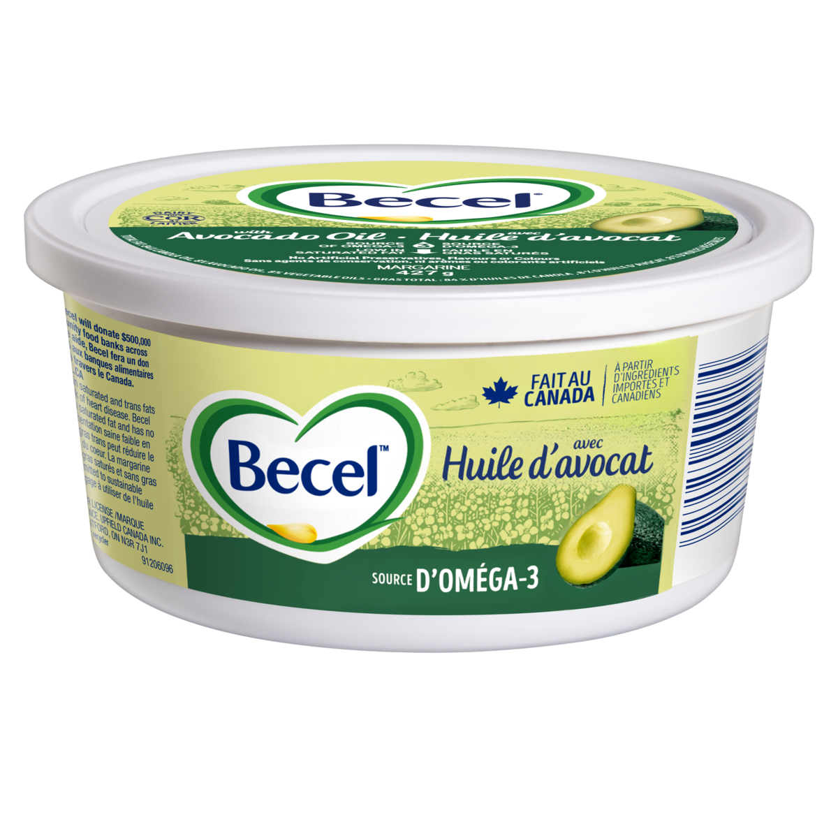 Becel Margarine Avec Huile D'Avocat 427 g, 1,24 $/100g