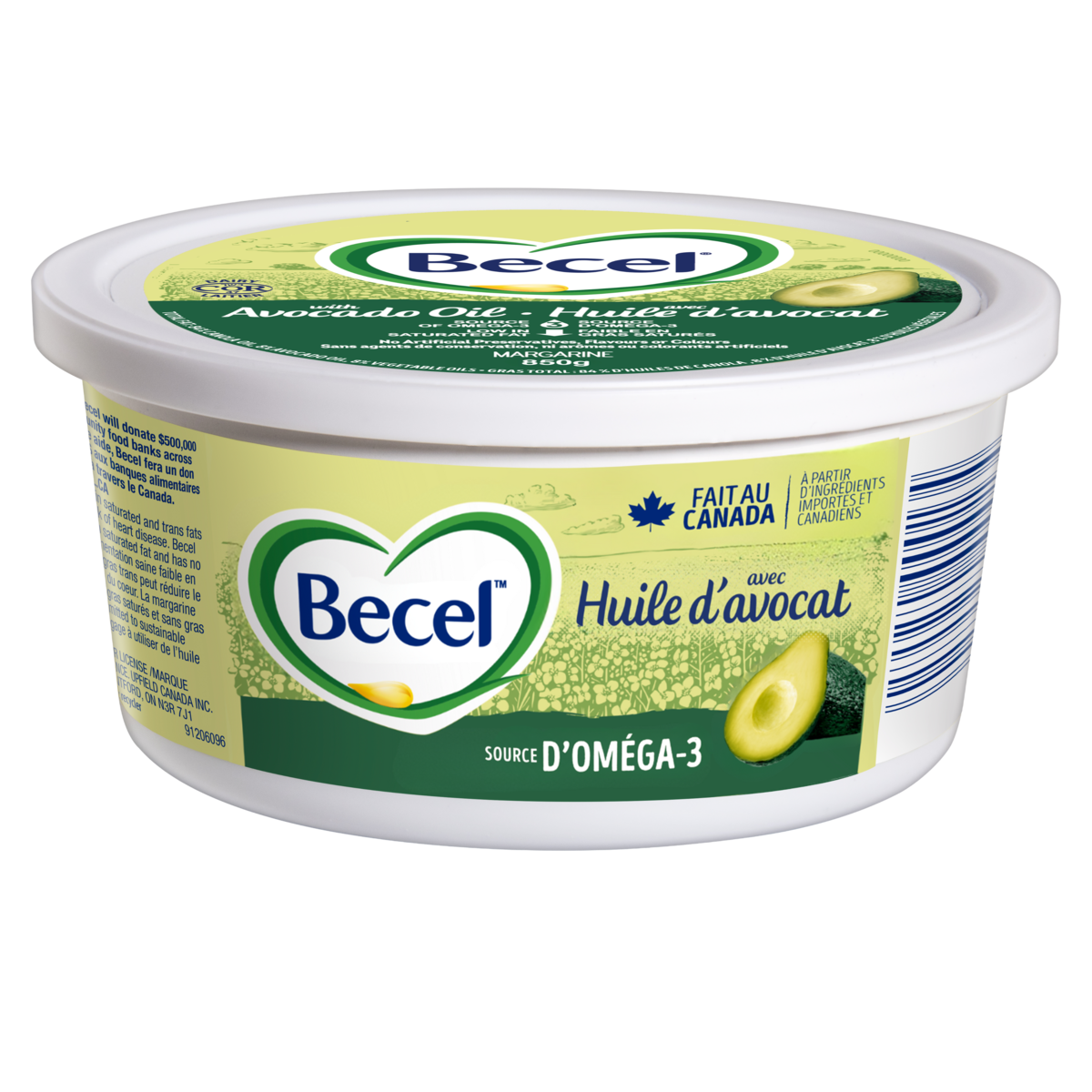 Becel Becel Avec Huile D'Avocat 850 g, 0,88 $/100g