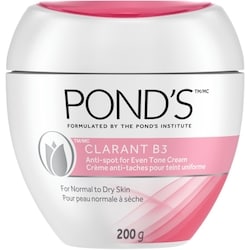 Pond's Crème correctrice, Clarant B3 anti-taches pour peaux normales à sèches 200 g, 6,00 $/100g