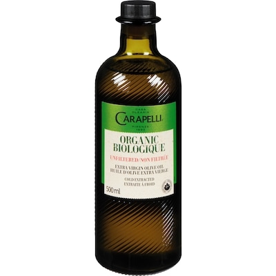 Carapelli Extra Virgin Olive Oil Organic Unfiltered 500 ml, $3.60/100ml