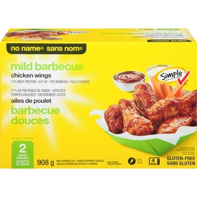 No Name Chicken Wings, Mild BBQ 908 g, $1.54/100g