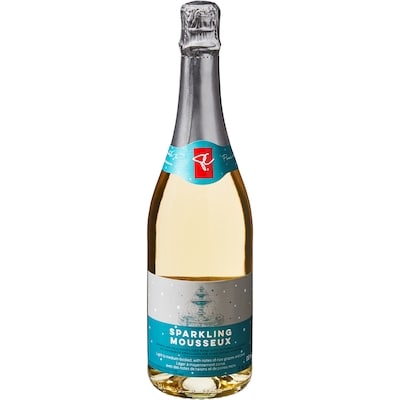 President's Choice Sparkling Dealcoholized Wine 750 ml, $1.27/100ml