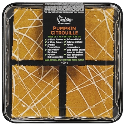 Charlotte's Pumpkin Squares 400 g, $2.00/100g