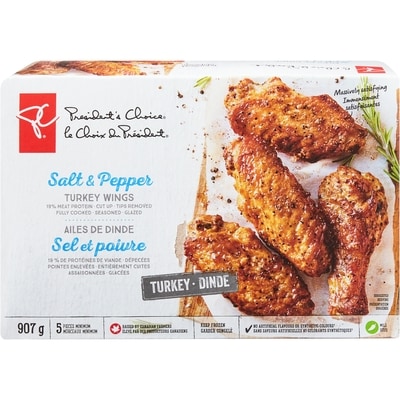 President's Choice Salt and Pepper Turkey Wings 907 g, $1.98/100g