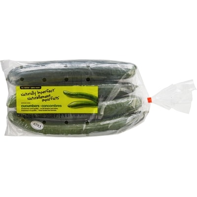 No Name Naturally Imperfect English Cucumber 3lb Bag 1.36 kg, $0.51/100g